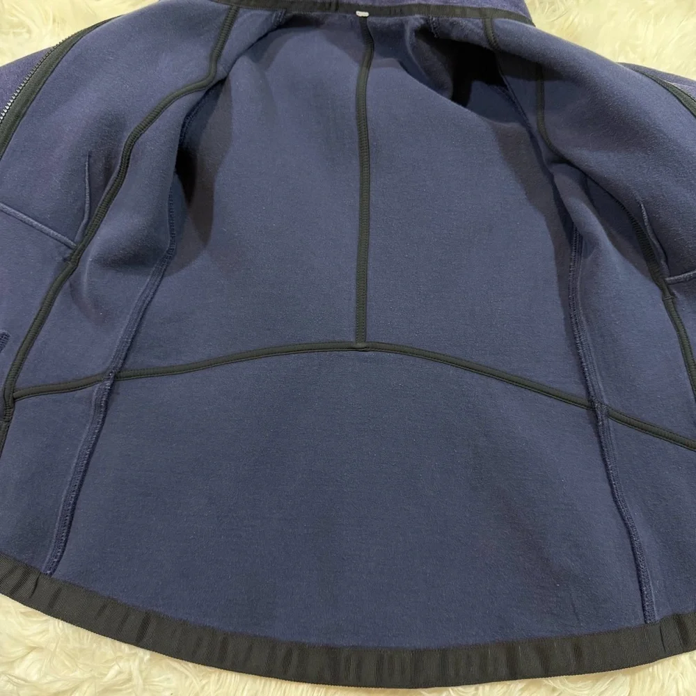Lululemon Insculpt Jacket Heathered Deep Indigo Sz 4